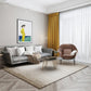 Minimalist Transitional Rug Multi Color Cotton Blend Carpet Anti-Slip Backing Machine Washable Area Rug for Parlor Khaki Clearhalo 'Area Rug' 'Rug' 2215616