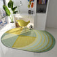 Irregular Shape Geo Rug Multi Color Funky Area Rug Polyster Easy Care Washable Indoor Rug for Home Decor Green Clearhalo 'Area Rug' 'Rug' 2215643