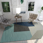 Irregular Shape Geo Rug Multi Color Funky Area Rug Polyster Easy Care Washable Indoor Rug for Home Decor Aqua Clearhalo 'Area Rug' 'Rug' 2215650