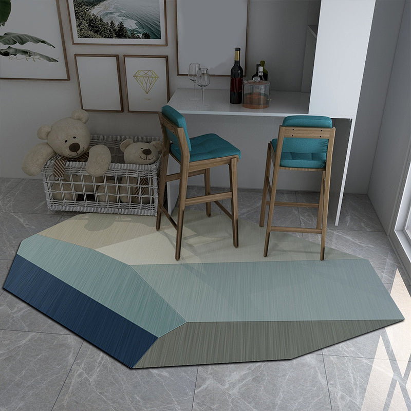 Irregular Shape Geo Rug Multi Color Funky Area Rug Polyster Easy Care Washable Indoor Rug for Home Decor Clearhalo 'Area Rug' 'Rug' 2215652