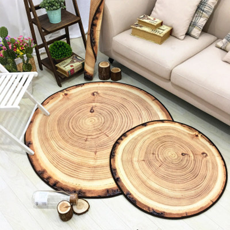 Multi Colored Creative Rug Polypropylene Geography Printed Area Carpet Anti-Slip Pet Friendly Rug for Decoration Tan Clearhalo 'Area Rug' 'Rug' 2215682