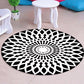 Multi Colored Unique Rug Synthetics 3D Geometric Print Carpet Non-Slip Backing Pet Friendly Rug for Bedroom White Clearhalo 'Area Rug' 'Rug' 2215708