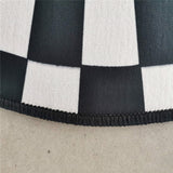 Casual 3D Geo Rug Black-White Creative Area Carpet Polyster Anti-Slip Backing Machine Washable Indoor Rug for Bathroom Clearhalo 'Area Rug' 'Rug' 2215718
