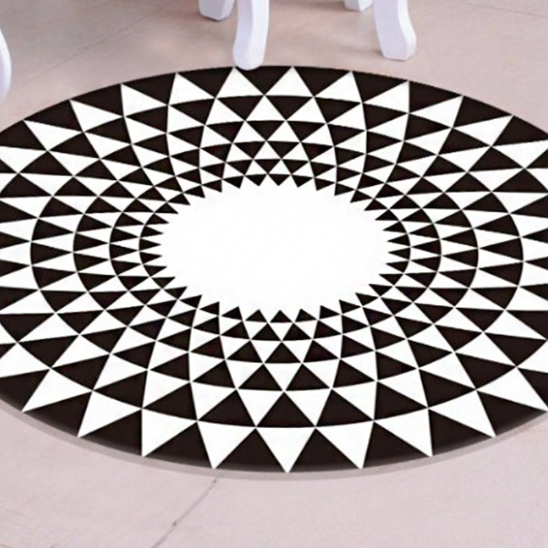 Scandinavian Decoration Rug Multi Colored 3D Plaid Print Carpet Polypropylene Easy Care Machine Washable Rug Clearhalo 'Area Rug' 'Rug' 2215731