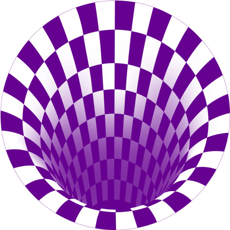 Scandinavian Decoration Rug Multi Colored 3D Plaid Print Carpet Polypropylene Easy Care Machine Washable Rug Purple Clearhalo 'Area Rug' 'Rug' 2215734