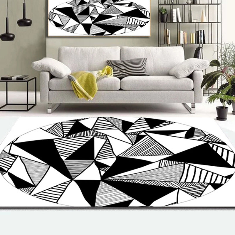 Multicolor Living Room Rug Funky 3D Geometric Indoor Rug Synthetics Non-Slip Backing Washable Carpet Clearhalo 'Area Rug' 'Rug' 2215738