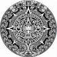 Calming Patterned Rug Multi-Colored Polypropylene Carpet Anti-Slip Backing Washable Rug for Decoration Gray-White Clearhalo 'Area Rug' 'Rug' 2215761