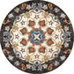 Calming Patterned Rug Multi-Colored Polypropylene Carpet Anti-Slip Backing Washable Rug for Decoration Beige Clearhalo 'Area Rug' 'Rug' 2215769