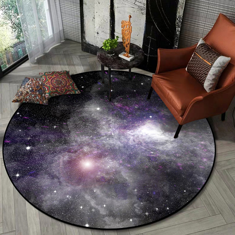 Nordic Living Room Rug Multi Colored 3D Space Print Carpet Synthetics ...