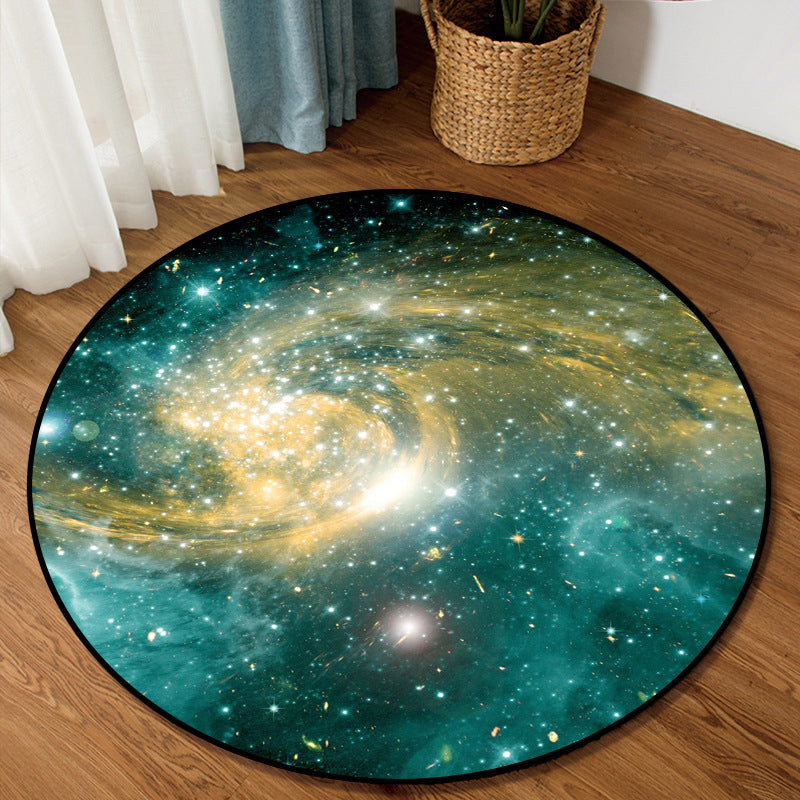 Nordic Living Room Rug Multi Colored 3D Space Print Carpet Synthetics Anti-Slip Backing Stain-Resistant Rug Clearhalo 'Area Rug' 'Rug' 2215780