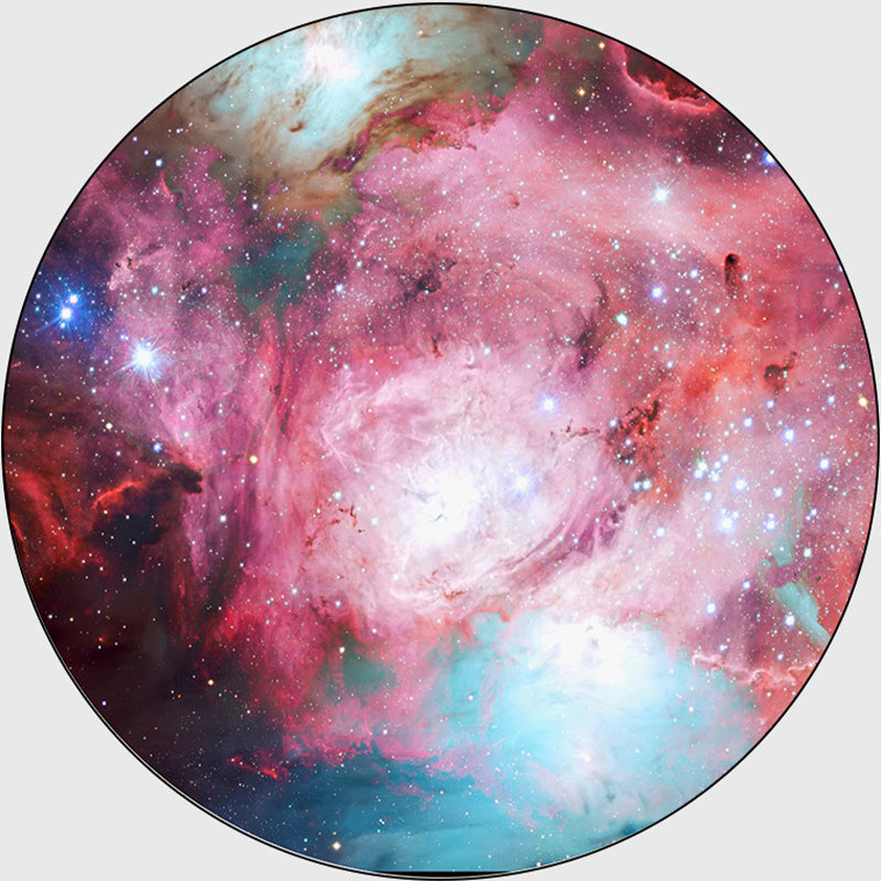 Nordic Living Room Rug Multi Colored 3D Space Print Carpet Synthetics Anti-Slip Backing Stain-Resistant Rug Pink Clearhalo 'Area Rug' 'Rug' 2215784