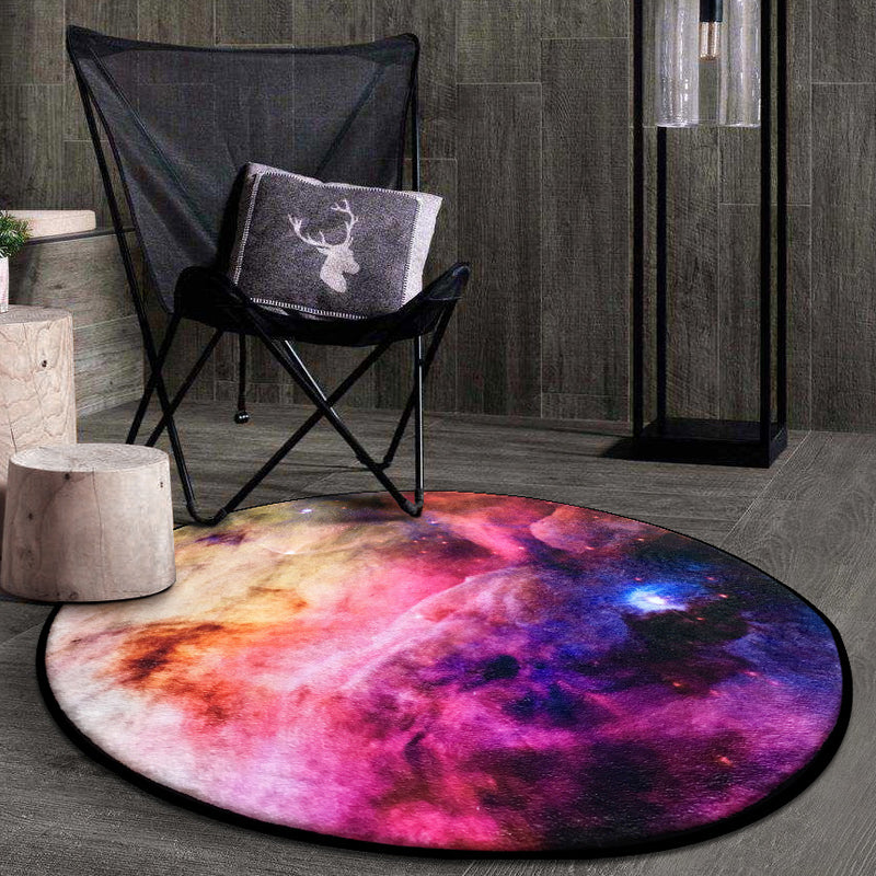 Multi-Color Novelty Rug Polyster 3D Starry Sky Rug Non-Slip Machine Washable Easy Care Carpet for Kids Purple-Red Clearhalo 'Area Rug' 'Rug' 2215790