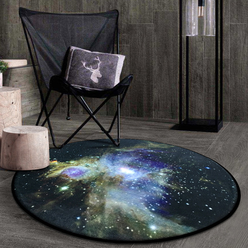Multi-Color Novelty Rug Polyster 3D Starry Sky Rug Non-Slip Machine Washable Easy Care Carpet for Kids Pewter Clearhalo 'Area Rug' 'Rug' 2215795