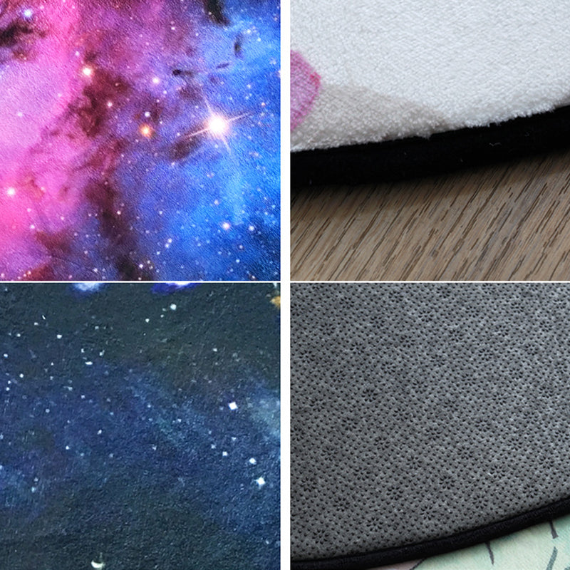 Multi-Color Novelty Rug Polyster 3D Starry Sky Rug Non-Slip Machine Washable Easy Care Carpet for Kids Clearhalo 'Area Rug' 'Rug' 2215798