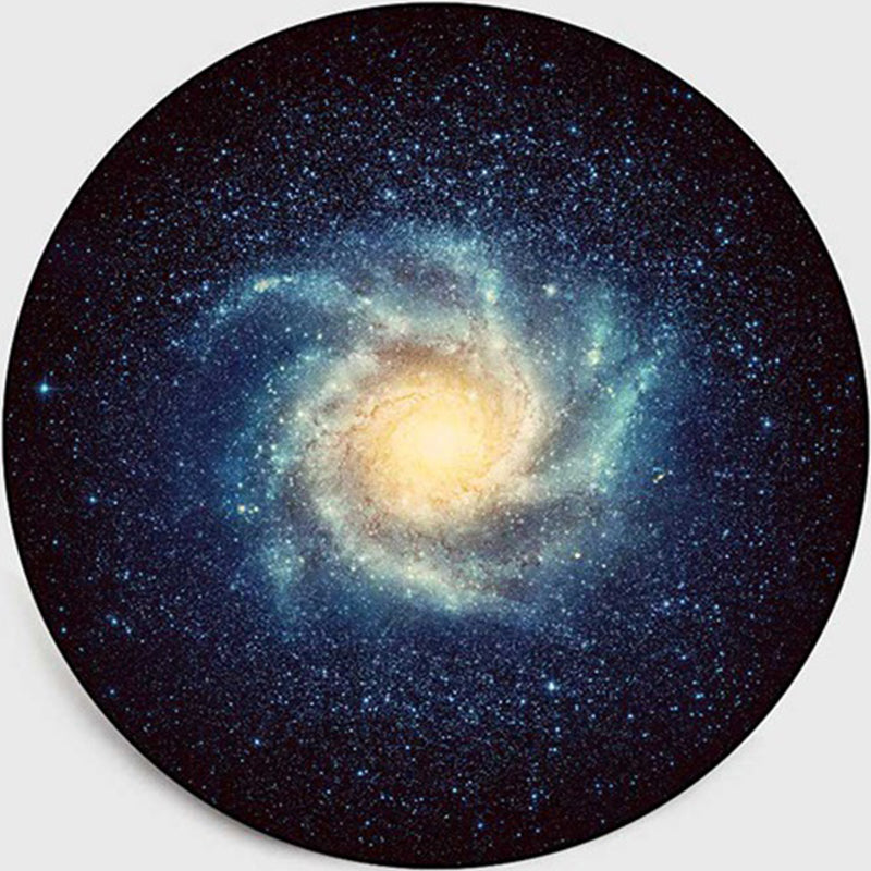 Multi-Color Childrens Room Rug Contemporary Space 3D Printed Area Rug Polyster Non-Slip Washable Carpet Yellow-Green Clearhalo 'Area Rug' 'Rug' 2215805