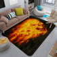Funky Living Room Rug Multi-Colored Cartoon 3D Print Carpet Synthetics Anti-Slip Backing Stain-Resistant Rug Yellow-Red Clearhalo 'Area Rug' 'Rug' 2215867