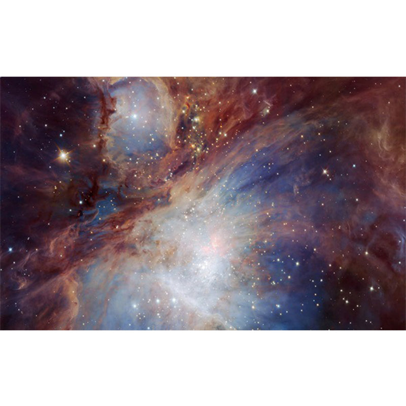 Calming Childrens Rug Multi-Color 3D Starry Sky Pattern Carpet Polypropylene Non-Slip Machine Washable Rug White-Brown Clearhalo 'Area Rug' 'Rug' 2215889