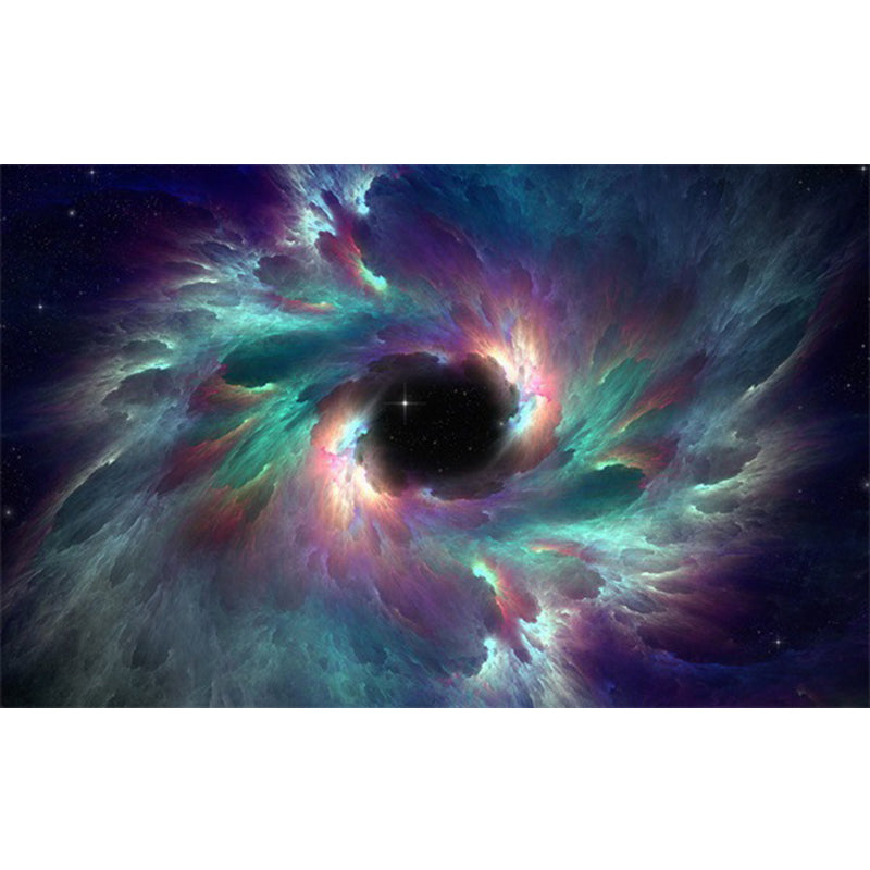 Calming Childrens Rug Multi-Color 3D Starry Sky Pattern Carpet Polypropylene Non-Slip Machine Washable Rug Green Clearhalo 'Area Rug' 'Rug' 2215890