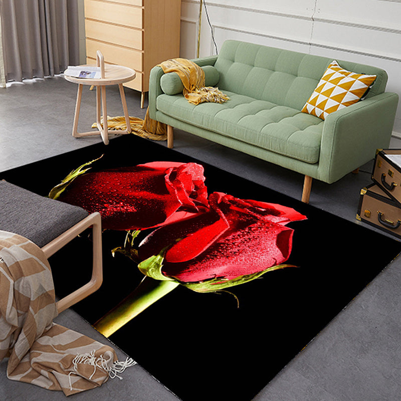 Multi Colored Relaxing Rug Cotton Blend Cartoon Pattern Indoor Rug Machine Washable Anti-Slip Rug for Decor Clearhalo 'Area Rug' 'Rug' 2215907