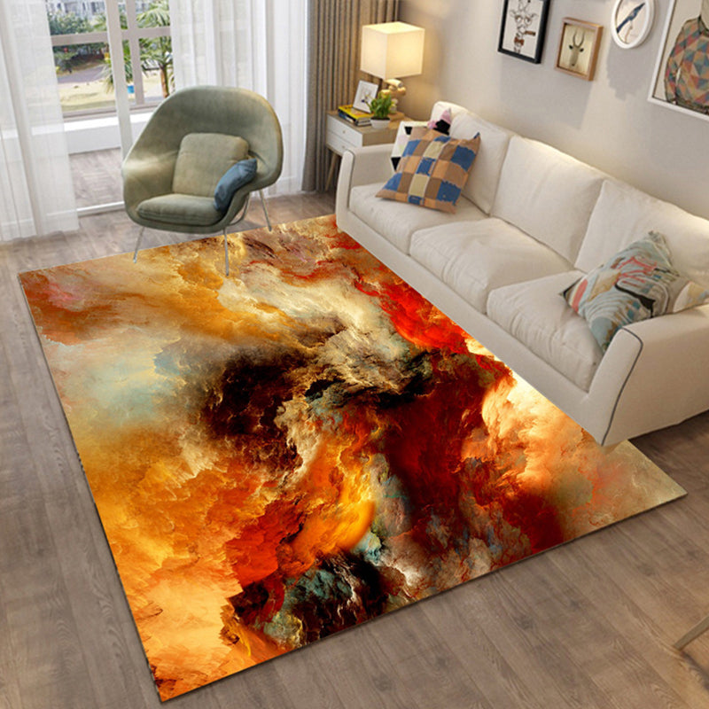 Multi Colored Relaxing Rug Cotton Blend Cartoon Pattern Indoor Rug ...