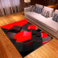 Contemporary Decoration Rug Multicolored 3D Colorblock Carpet Synthetics Easy Care Anti-Slip Stain-Resistant Rug Gray-Red Clearhalo 'Area Rug' 'Rug' 2215949