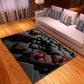 Contemporary Decoration Rug Multicolored 3D Colorblock Carpet Synthetics Easy Care Anti-Slip Stain-Resistant Rug Dark Gray Clearhalo 'Area Rug' 'Rug' 2215955
