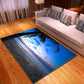 Multi Colored Beach Print Rug Polypropylene Trendy Area Carpet Non-Slip Backing Pet Friendly Rug for Parlor Clearhalo 'Area Rug' 'Rug' 2215974