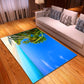 Multi Colored Beach Print Rug Polypropylene Trendy Area Carpet Non-Slip Backing Pet Friendly Rug for Parlor Clearhalo 'Area Rug' 'Rug' 2215981