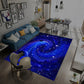 Multicolor Novelty Rug Synthetics Starry Sky Area Rug Anti-Slip Backing Pet Friendly Carpet for Living Room Blue Clearhalo 'Area Rug' 'Rug' 2216004