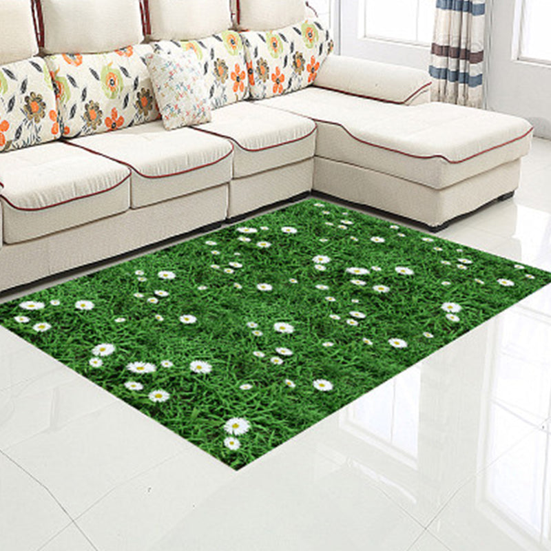 Funky Childrens Rug Multi-Colored 3D Patterned Polyster Area Rug Washable Pet Friendly Easy Care Carpet Green Clearhalo 'Area Rug' 'Rug' 2216022