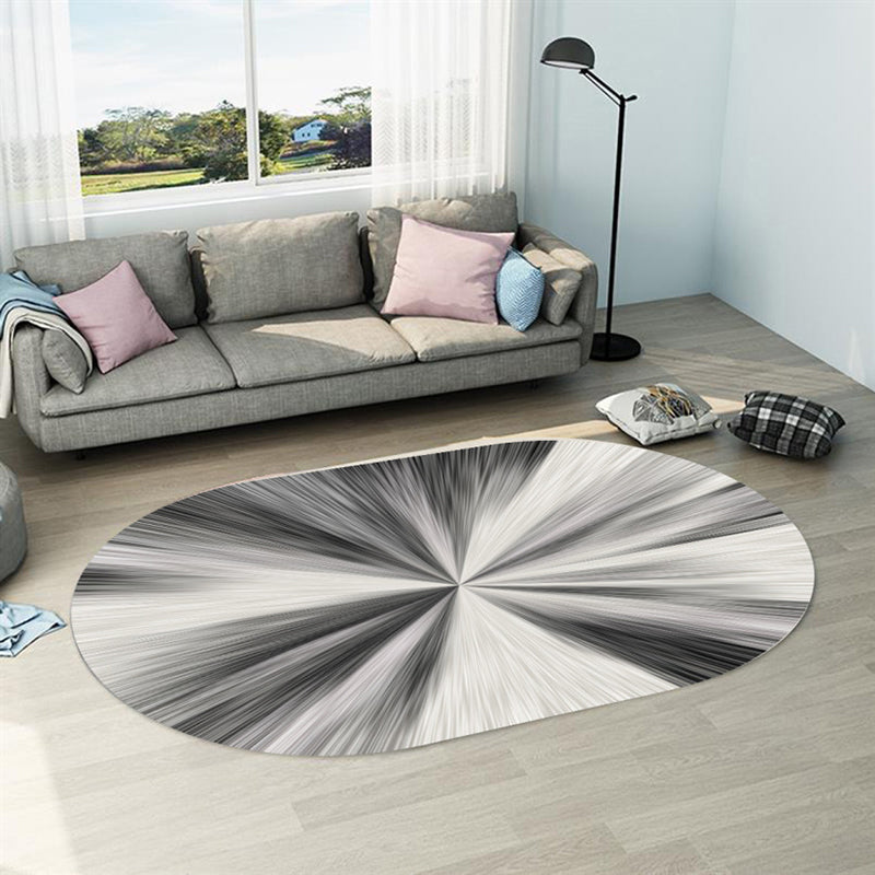 Casual Abstract Print Rug Multi Color Polyster Carpet Non-Slip Backing Stain-Resistant Rug for Living Room Cream Gray Clearhalo 'Area Rug' 'Rug' 2216039