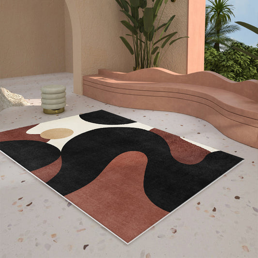 Simple Multicolor Contemporary Rug Cotton Blend Color Block Indoor Rug Anti-Slip Backing Easy Care Carpet for Decor Clearhalo 'Area Rug' 'Rug' 2216054