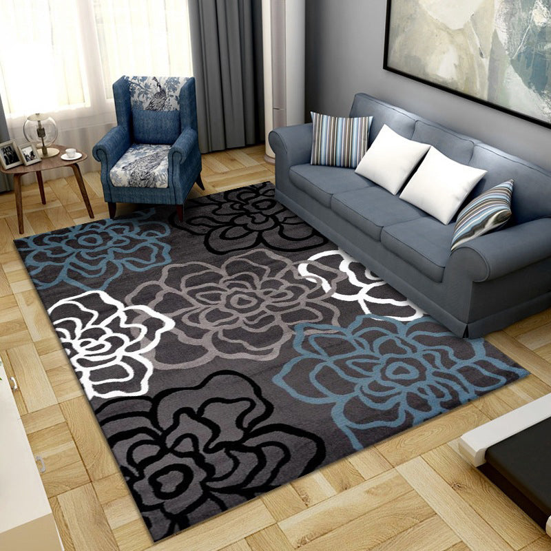 Simple Color Block Rug Multi-Color Synthetics Area Carpet Non-Slip Backing Washable Easy Care Rug for Living Room Clearhalo 'Area Rug' 'Rug' 2216100