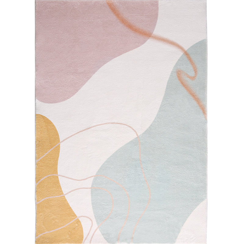 Southwestern Abstract Painting Rug Multicolored Cotton Blend Rug Non-Slip Pet Friendly Area Carpet for Decor Light Pink Clearhalo 'Area Rug' 'Rug' 2216116