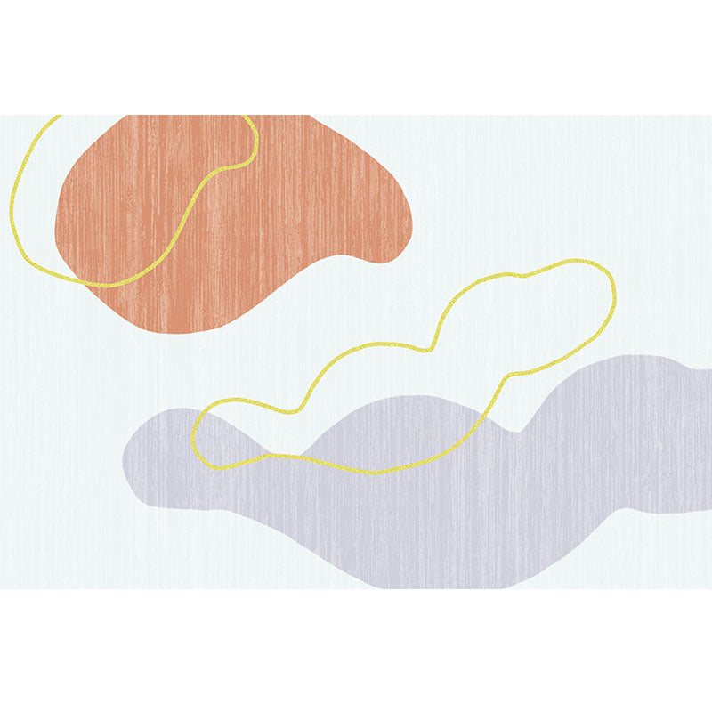 Classic Living Room Rug Multi-Color Colorblock Carpet Cotton Blend Pet Friendly Easy Care Rug Yellow-Red Clearhalo 'Area Rug' 'Rug' 2216129