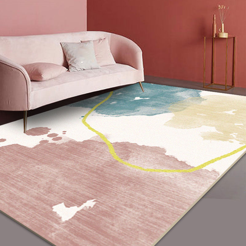 Classic Living Room Rug Multi-Color Colorblock Carpet Cotton Blend Pet Friendly Easy Care Rug Clearhalo 'Area Rug' 'Rug' 2216130