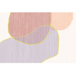 Classic Living Room Rug Multi-Color Colorblock Carpet Cotton Blend Pet ...