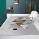 Classic Living Room Rug Multi-Color Colorblock Carpet Cotton Blend Pet ...