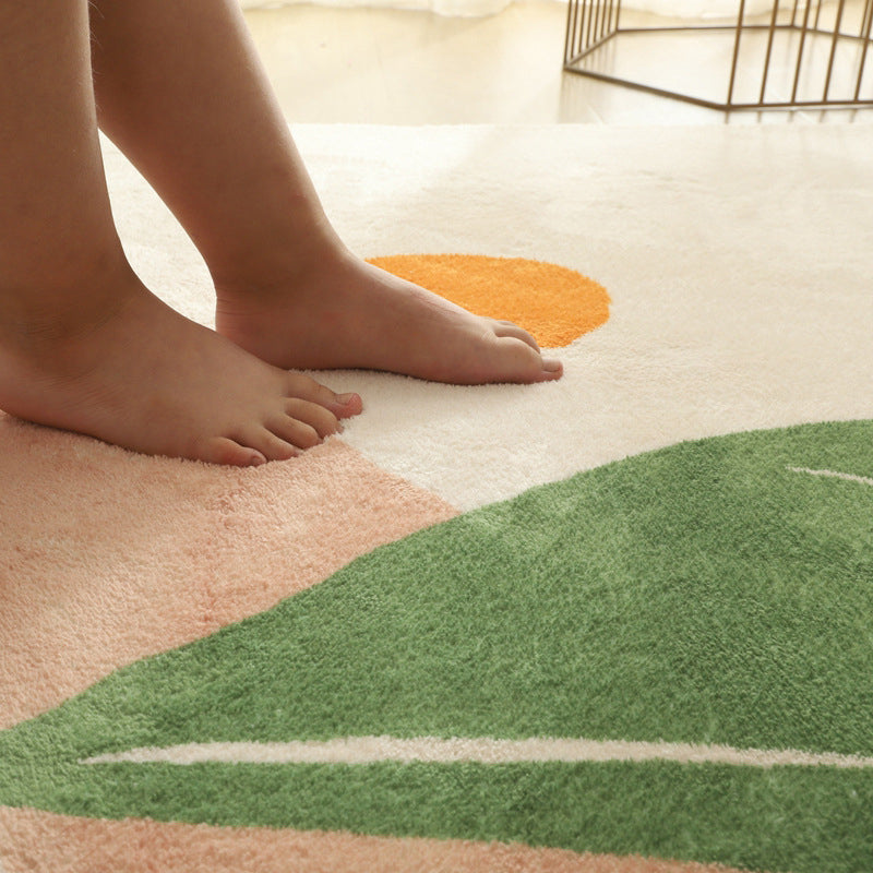 Comfort Living Room Rug Multi-Colored Cartoon Print Carpet Non-Slip Backing Pet Friendly Area Rug Clearhalo 'Area Rug' 'Rug' 2216167