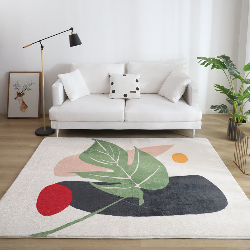 Comfort Living Room Rug Multi-Colored Cartoon Print Carpet Non-Slip Backing Pet Friendly Area Rug Green Clearhalo 'Area Rug' 'Rug' 2216176