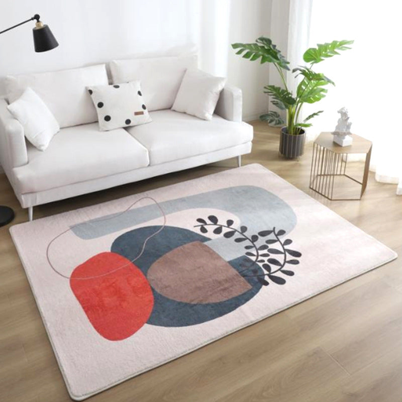 Relaxing Color Block Rug Multi Color Acrylic Area Carpet Anti-Slip Backing Stain-Resistant Indoor Rug for Bedroom Dark Blue Clearhalo 'Area Rug' 'Rug' 2216239
