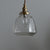 Tapered Bubbled Glass Hanging Light Simplicity 1 Bulb Restaurant Pendant Light Fixture Clear Clearhalo 'Ceiling Lights' 'Lighting' 'Pendant Lights' 2216384_78870789-6551-40f3-b6fe-53a4fb5923b7