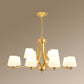 Cream Glass Bud Shade Chandelier Lighting Classic Dining Room Pendant Light Fixture 12 Gold Clearhalo 'Ceiling Lights' 'Chandeliers' Lighting' options 2217038_06b2a109-3d91-4af1-b4bb-a7da7c32e891