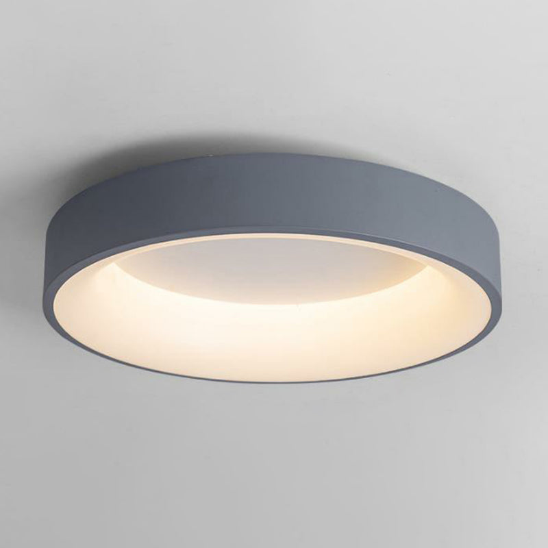 Acrylic Circular Shape Flush Light Modern Style LED Flush Ceiling Light Fixture for Bedroom Grey Clearhalo 'Ceiling Lights' 'Close To Ceiling Lights' 'Close to ceiling' 'Flush mount' Lighting' 2217326