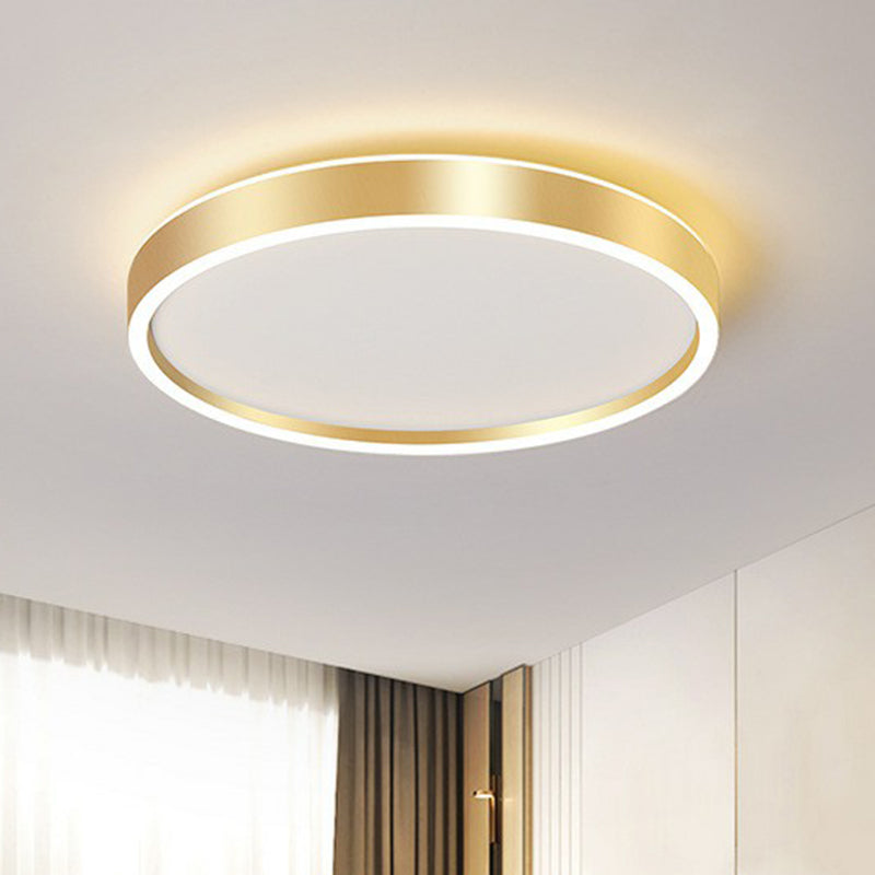 Round Shade Living Room LED Flush Mount Acrylic Modern Flushmount Ceiling Lighting Clearhalo 'Ceiling Lights' 'Close To Ceiling Lights' 'Close to ceiling' 'Flush mount' Lighting' 2217340
