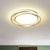 Acrylic Round LED Flush Mount Light Simplicity Flush Mount Ceiling Light for Bedroom Gold Warm Clearhalo 'Ceiling Lights' 'Close To Ceiling Lights' 'Close to ceiling' 'Flush mount' Lighting' 2217389