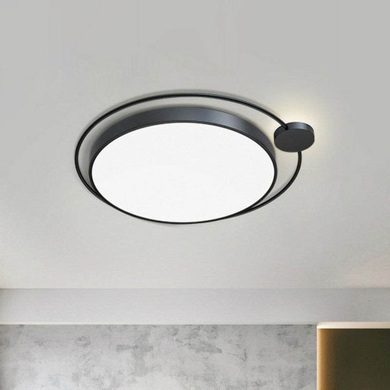 Circular Bedroom LED Flush Mount Light Acrylic Simplicity Flush Mount Ceiling Light Clearhalo 'Ceiling Lights' 'Close To Ceiling Lights' 'Close to ceiling' 'Flush mount' Lighting' 2217416
