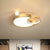 Ring LED Flush Mount Lighting Simplicity Aluminum Bedroom Flush Mount Ceiling Light Gold Clearhalo 'Ceiling Lights' 'Close To Ceiling Lights' 'Close to ceiling' 'Flush mount' Lighting' 2217444