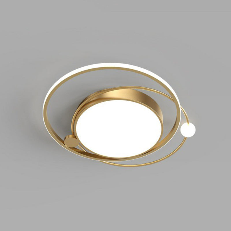 Acrylic Circular Flush Light Modern Style LED Flush Ceiling Light Fixture for Bedroom Clearhalo 'Ceiling Lights' 'Close To Ceiling Lights' 'Close to ceiling' 'Flush mount' Lighting' 2217451