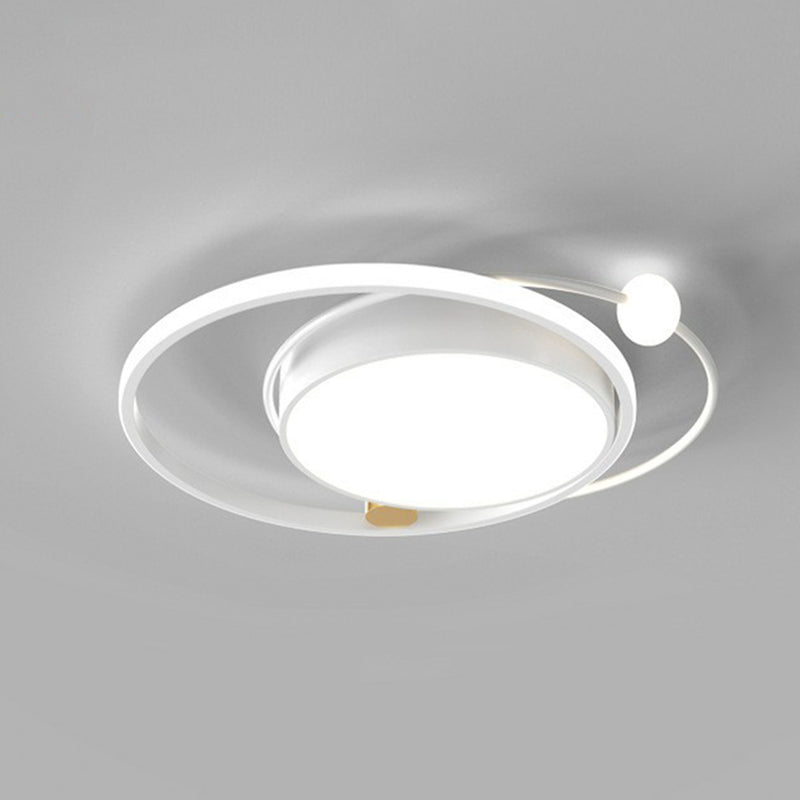Acrylic Circular Flush Light Modern Style LED Flush Ceiling Light Fixture for Bedroom Clearhalo 'Ceiling Lights' 'Close To Ceiling Lights' 'Close to ceiling' 'Flush mount' Lighting' 2217453